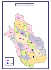 تصویر عنوان نقشه: قبرستانهاي خاص فرق استان فارس 