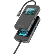 تصویر هاب 6 در 1 پرودو مدل Porodo 6-in-1 Type-C Hub with Display 4K 60Hz USB 3.0 