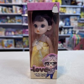 تصویر عروسک مفصلی تک جعبه - آبی 