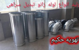 تصویر لوله گرد ۳۰گالوانیزه لوله عبور هوا لوله هود 