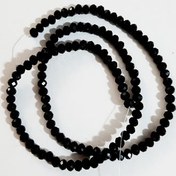 تصویر مهره کریستال مشکی سایز 6 