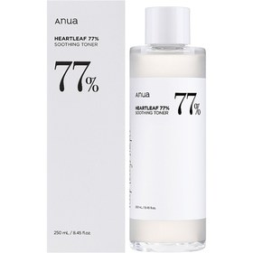 تصویر تونر تسکین‌دهنده 77% هارتلیف 250 میلی‌لیتر برند anua Heartleaf 77% Soothing Toner 250ml