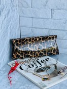 تصویر ست کیف و کفش پاشنه دار پلنگی زنانه سایز ۳۶ تا ۴۰ 