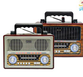 تصویر رادیو کلاسیک طرح قدیم مکسیدر Maxeeder MX-RA1223 AM10 