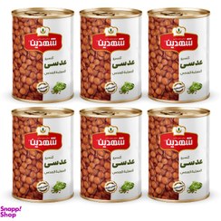 تصویر کنسرو عدسی شهدین وزن 370 گرم بسته 6 عددی 
