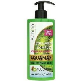 تصویر کرم آبرسان شون آکوامکس کلاژن حجم ۵۰۰ میلی لیتر پمپی 