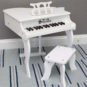 تصویر اسباب بازی پیانو موزیکال رنگ سفید کد 3005W 