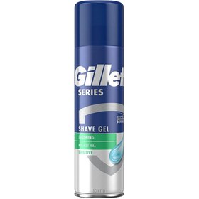 تصویر ژل اصلاح مردانه ژیلت Gillette مدل Sensitive حجم 75 میل 
