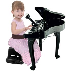 تصویر پیانو پایه دار مشکی وین فان winfun Symphonic Grand Piano set – black