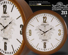 تصویر ساعت دیواری گرد کروم ۲۱۳ Corum 213