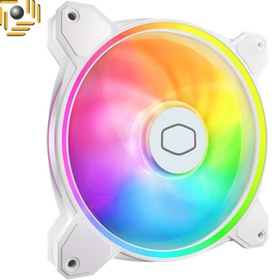 تصویر فن خنک‌کننده کولر مستر مدل MasterFan MF140 Halo² WHITE 