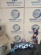 تصویر منیفولد دود دنا پلاس توربو ارتقا یافته با پک واشر فانتوم و ۷ بوش تقویتی 