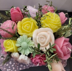 تصویر دسته گل شمع phonix_candle