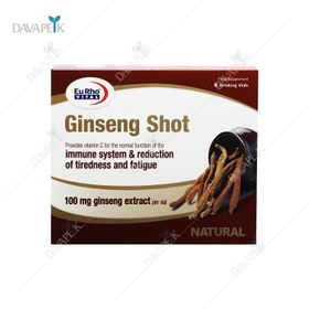 تصویر ویال خوراکی جینسینگ شات یوروویتال 6 عدد Eurho Vital Ginseng Shot 6 Drinking Vials