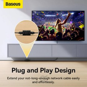 تصویر رابط کابل شبکه بیسوس Baseus AirJoy Series Network Cable Connector B00131100111-01 