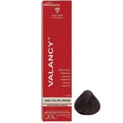 تصویر رنگ مو والانسی سری خاکستری مدل قهوه ای خاکستری شماره C3 VALANCYC3Hair Color 100 ml