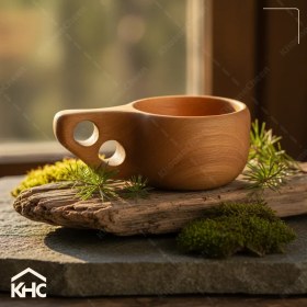 تصویر ماگ کوکسا چوبی 