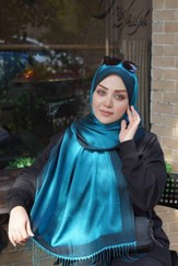 تصویر شال زنانه نخ ابریشم ترک دو رو برند وی اسکارف توتو scarf