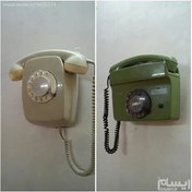 تصویر تلفن قدیمی آنتیک دیواری زیمنس آلمان 