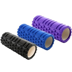 تصویر فوم رولر یوگا مکس ول طول 33 سانتی متر مدل Yoga foam roller Maxwell|بنفش 