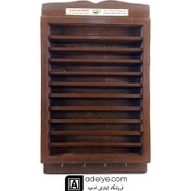 تصویر جامهری دیواری چوبی ۱۰۰ عددی مناسب مسجد و نمازخانه 