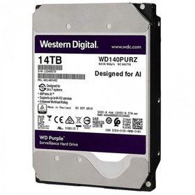 تصویر هارد دیسک اینترنال وسترن دیجیتال سری بنفش مدل WD40PURZ ظرفیت 14 ترابایت Western Digital Purple WD40PURZ Internal Hard Drive 14TB