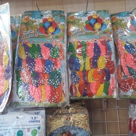 تصویر بادکنک شانسی ورقی 144عددی بالون
