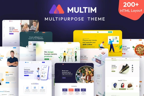 Multim خرید و قیمت دانلود قالب HTML5 چندمنظوره Multim | ترب