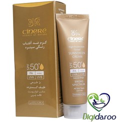 تصویر /کرم ضد افتاب رنگی  سینره فاقد چربی SPF50 Cinere SPF50 Tinted Sunscreen Cream