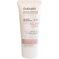 تصویر کرم ضدآفتاب رنگی spf 50 باباریا | 50 میل 