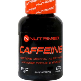 تصویر قرص کافئین نوتریمد 60 عدد Nutrimed Caffeine 60 Tablets