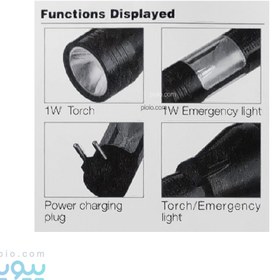 تصویر چراغ قوه ا DP-9116 Rechargeable Flashlight DP-9116 Rechargeable Flashlight