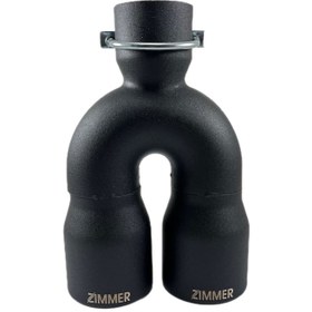 تصویر سر اگزوز زیمر دولول مشکی 