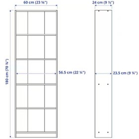 تصویر کتابخانه سفید 60x180 سانتی متری ایکیا مدل IKEA GERSBY IKEA GERSBY bookcase white 60x180 cm