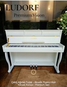 تصویر پیانو PREMIUM VISION PIANO HIGH CONSOLE 88 KEY HAMMER ACTION Ludorf 