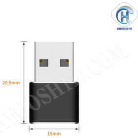 تصویر تبدیل Type-C به USB کامیکا مدل CVM-USBC-A COMICA CVM-USBC-A 01 USB TYPE C TO USB OTG ADAPTER