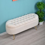 تصویر پاف باکس دار باگت پارچه جاسمین 