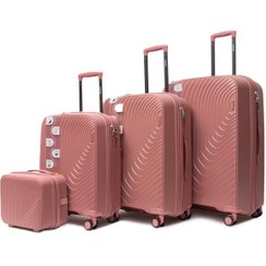 تصویر ست چمدان تیتان پلورا مدل ۶۰۶۶ رنگ صورتی Titan Pleura Luggage Set Model 6066, pink