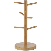 تصویر استند لیوان آویز بامبو Bamboo Hanging Cup Stand