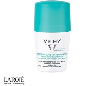 تصویر دئودورانت رولی تعریق شدید 48 ساعته ویشی Vichy Anti Perspirant Deodorant Roll On 48H 50ml