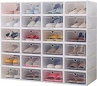 تصویر سازمان دهنده جعبه کفش ذخیره سازی شفاف Beauenty Home، کابینت کفش سازماندهی روی هم، برای کفش های مردانه، کفش های زنانه، چکمه، پاشنه بلند، برای خانه، خوابگاه، خانه اجاره ای، 24 عدد سفید (24 عدد، سفید) - ارسال 20 روز کاری ا Beauenty Home Transparent Storage Shoe Box Organizer,Stackable Organizing Shoe Cabinet,For Men's Shoes, Women's Shoes,Boots,High Heels,For Home,Dorm,Rented House,24pcs White (24PCS, white) Beauenty Home Transparent Storage Shoe Box Organizer,Stackable Organizing Shoe Cabinet,For Men's Shoes, Women's Shoes,Boots,High Heels,For Home,Dorm,Rented House,24pcs White (24PCS, white)