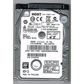 تصویر هارددیسک اینترنال و مخصوص لپ‌تاپ HGST مدل تراولستار Z5K500 ظرفیت 500 گیگابایت «اصلی» 