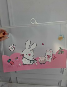 تصویر پوشه زیپ دار شفاف - طرح 1 