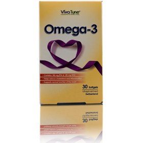 تصویر امگا 3 ویواتیون 30 سافت ژل Omega-3 Viva Tune 30Sf