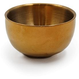 تصویر کاسه مزه خوری استیل طلایی کد 65406_9 golden-tasting-bowl-65406_9