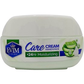 تصویر کرم دست و صورت ایویم حاوی عصاره آلوئه ورا مناسب پوست چرب حجم 140 میلی لیتر Evim Aloe Vera Hand & Face Cream 140ml