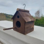 تصویر آشیانه پرنده چوبی دستساز کد 14 