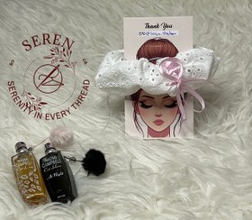 تصویر اسکرانچی خامه دوزی - سفید 