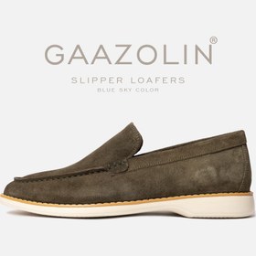 تصویر لوفر اسلیپر گازولین یشمی – Slipper Loafers 