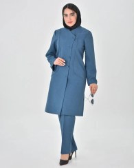 تصویر مانتو شلوار اداری مدل خوشه 
